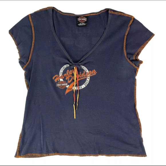 Vintage Harley Davidson 100 Year T-Shirt Size L - Picture 7 of 7